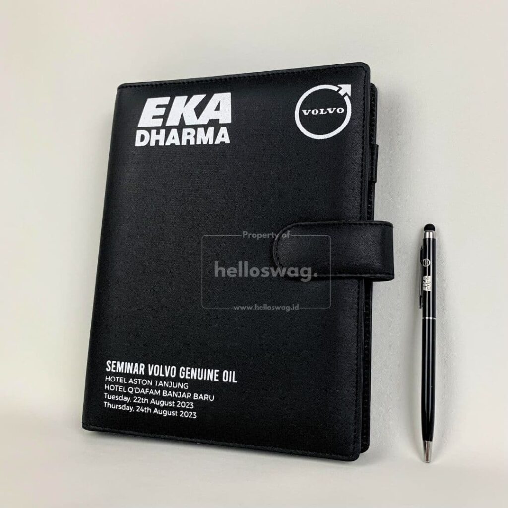 Seminar Kit Berisi Buku Agenda dan Pulpen Dengan Custom Logo Perusahaan Untuk Souvenir 3